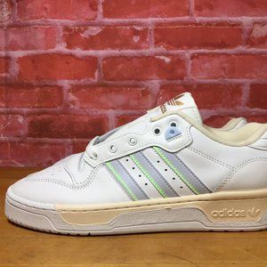 ADIDAS WOMEN'S RIVALRY LOW WHITE ECRU TINT BLUE